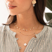 Collier plaque or amaurie